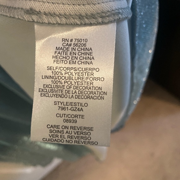 City Triangles Iridescent One Shoulder Gown w Cutout - Picture 6 of 10